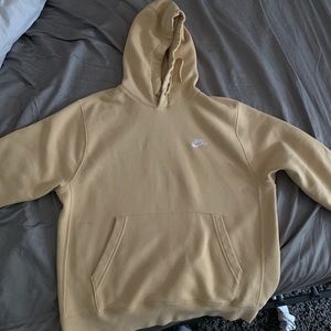 Nike tan classic Swoosh hoodie